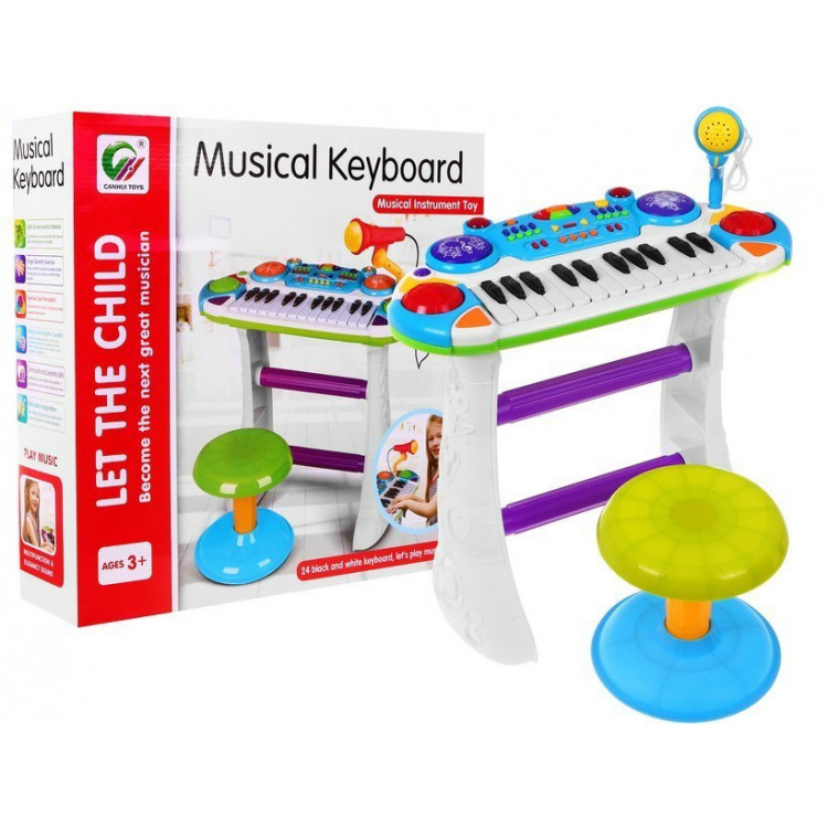 Detské modré piano – 24 klávesov